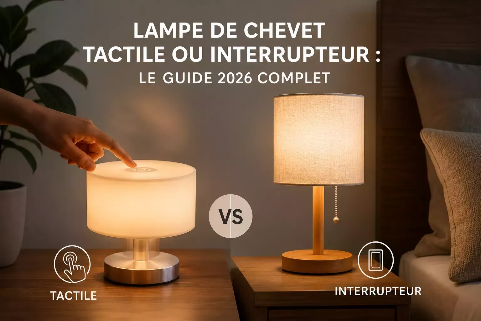 Lampe de Chevet Tactile ou Interrupteur : le Guide 2026 complet 