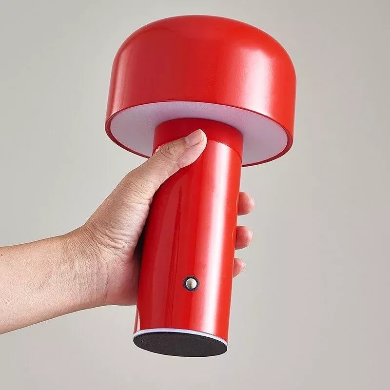 Lampe de chevet champignon LED tactile design rétro
