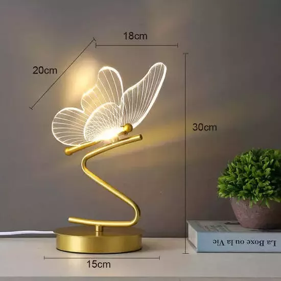 Lampe de chevet design papillon
