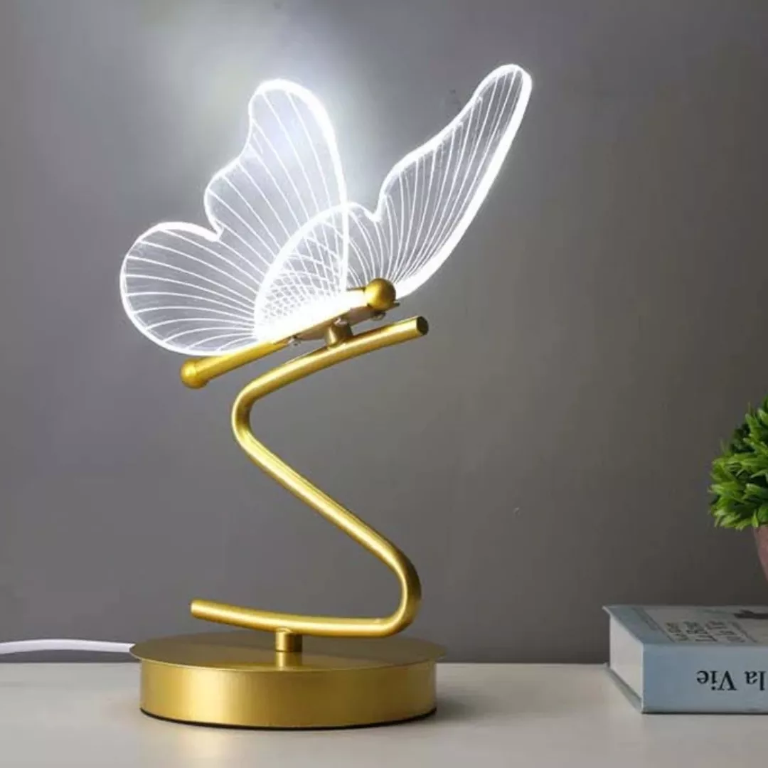 Lampe de chevet design papillon