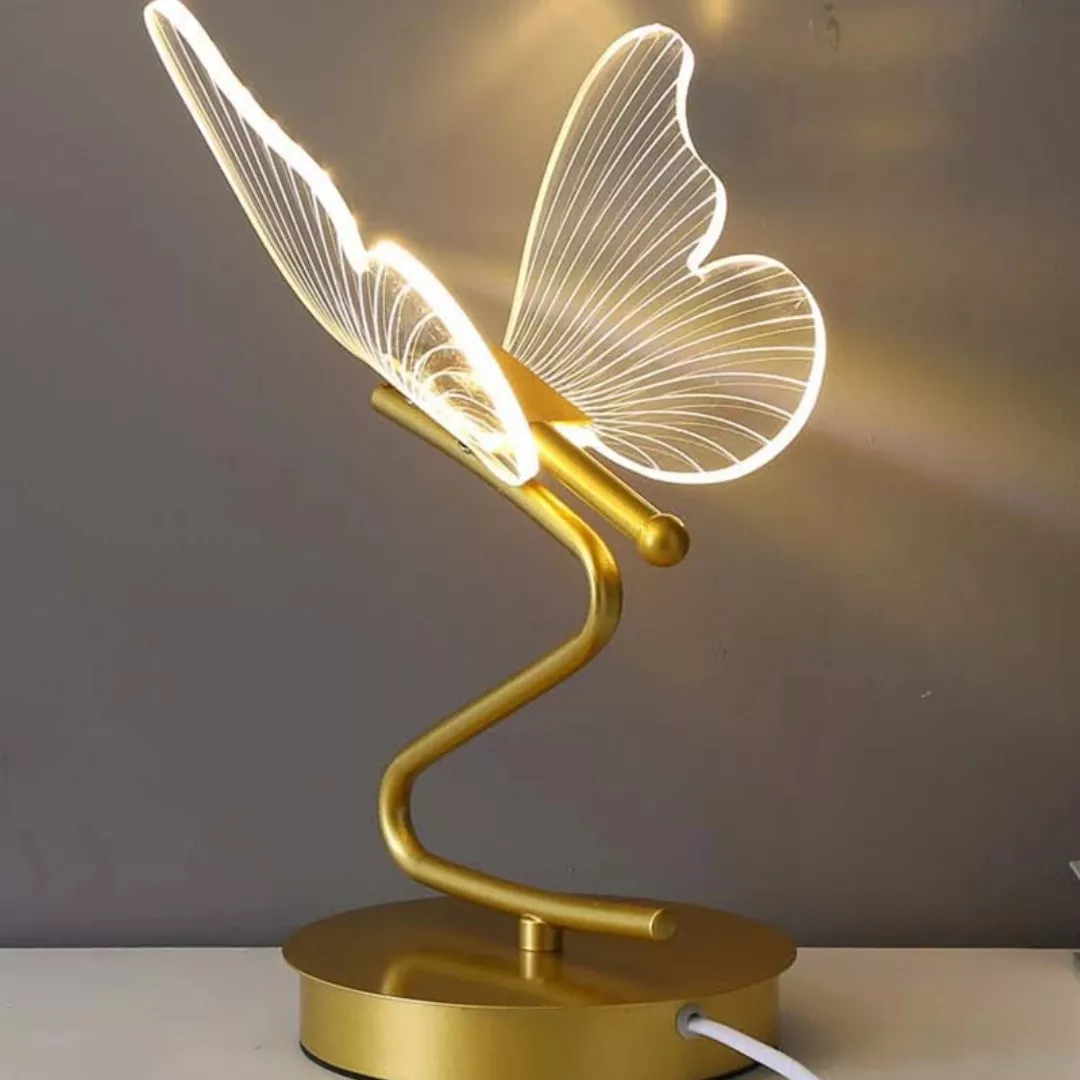 Lampe de chevet design papillon