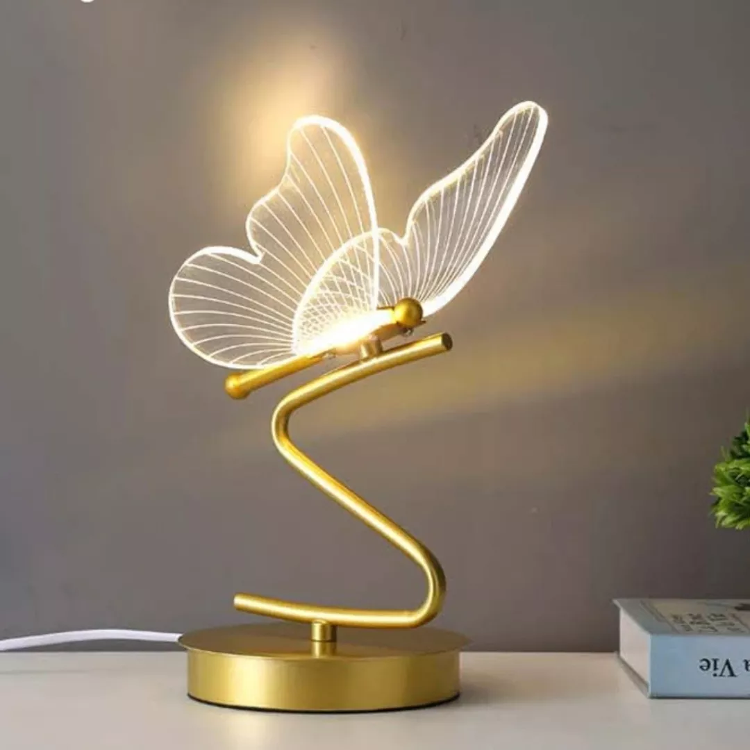 Lampe de chevet design papillon