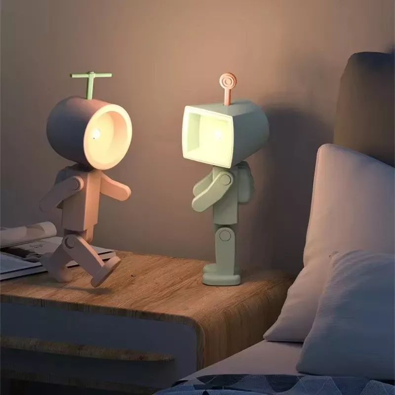 Lampe de chevet enfant robot astronaute 