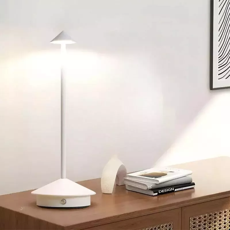 Lampe de chevet tactile rechargeable LED 3 intensités sans fil