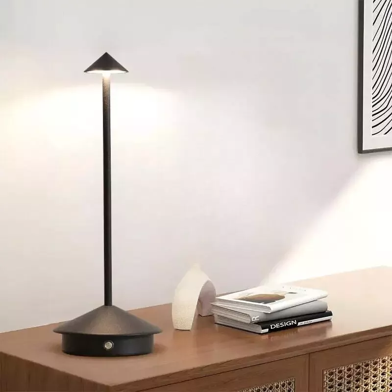 Lampe de chevet tactile rechargeable LED 3 intensités sans fil