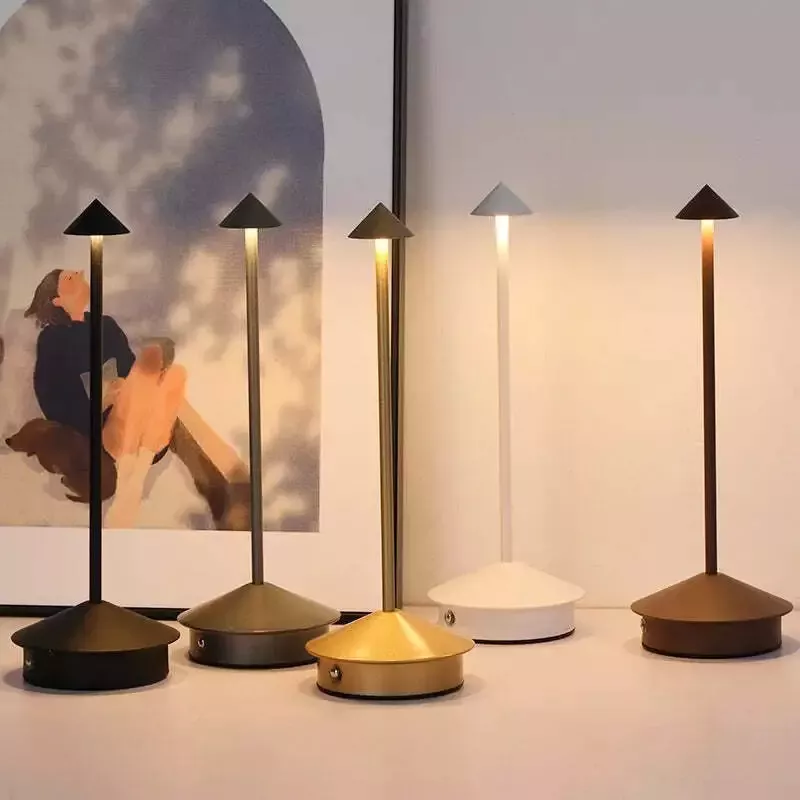Lampe de chevet tactile rechargeable LED 3 intensités sans fil