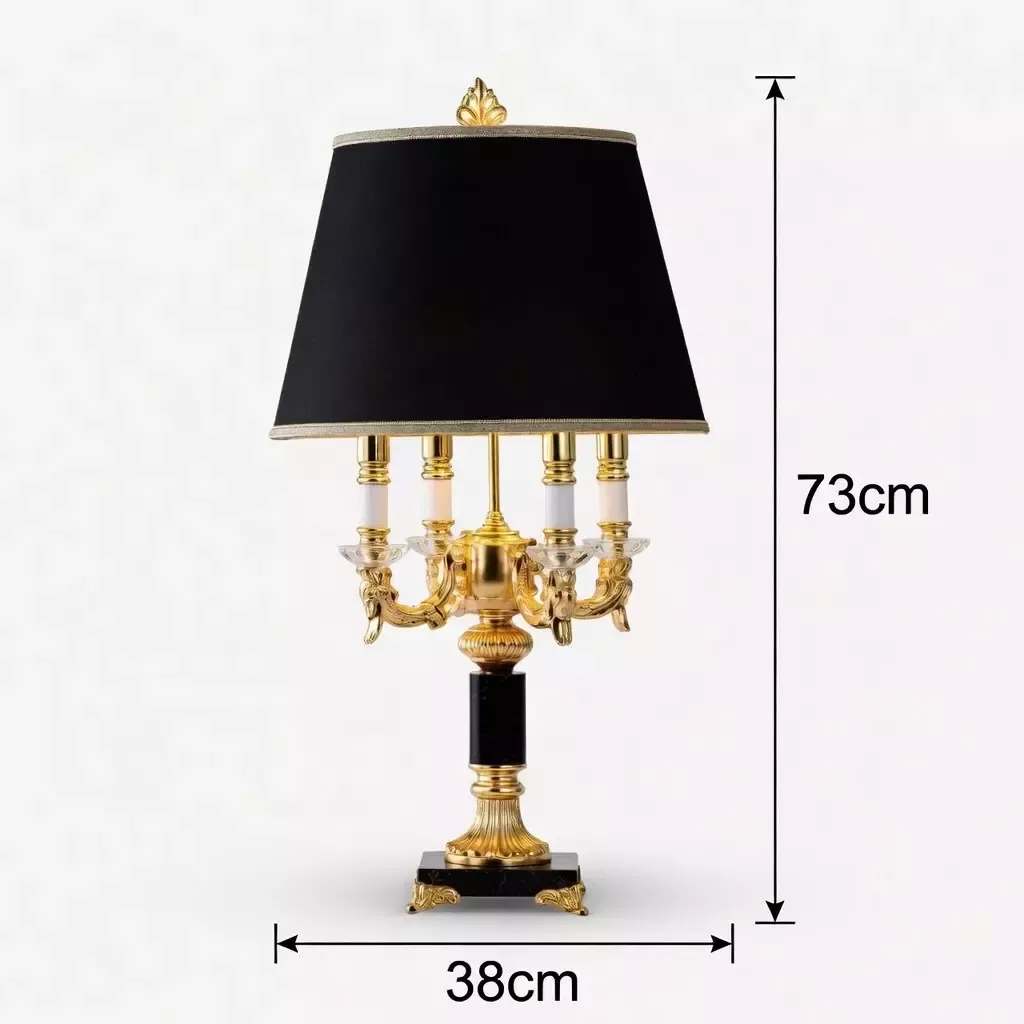 Lampe de chevet design cristal luxe abat-jour