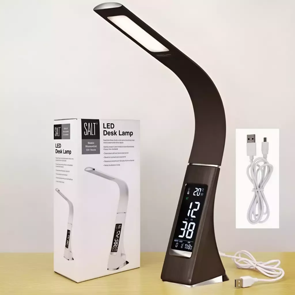 Lampe de chevet design tactile flexible Horloge 