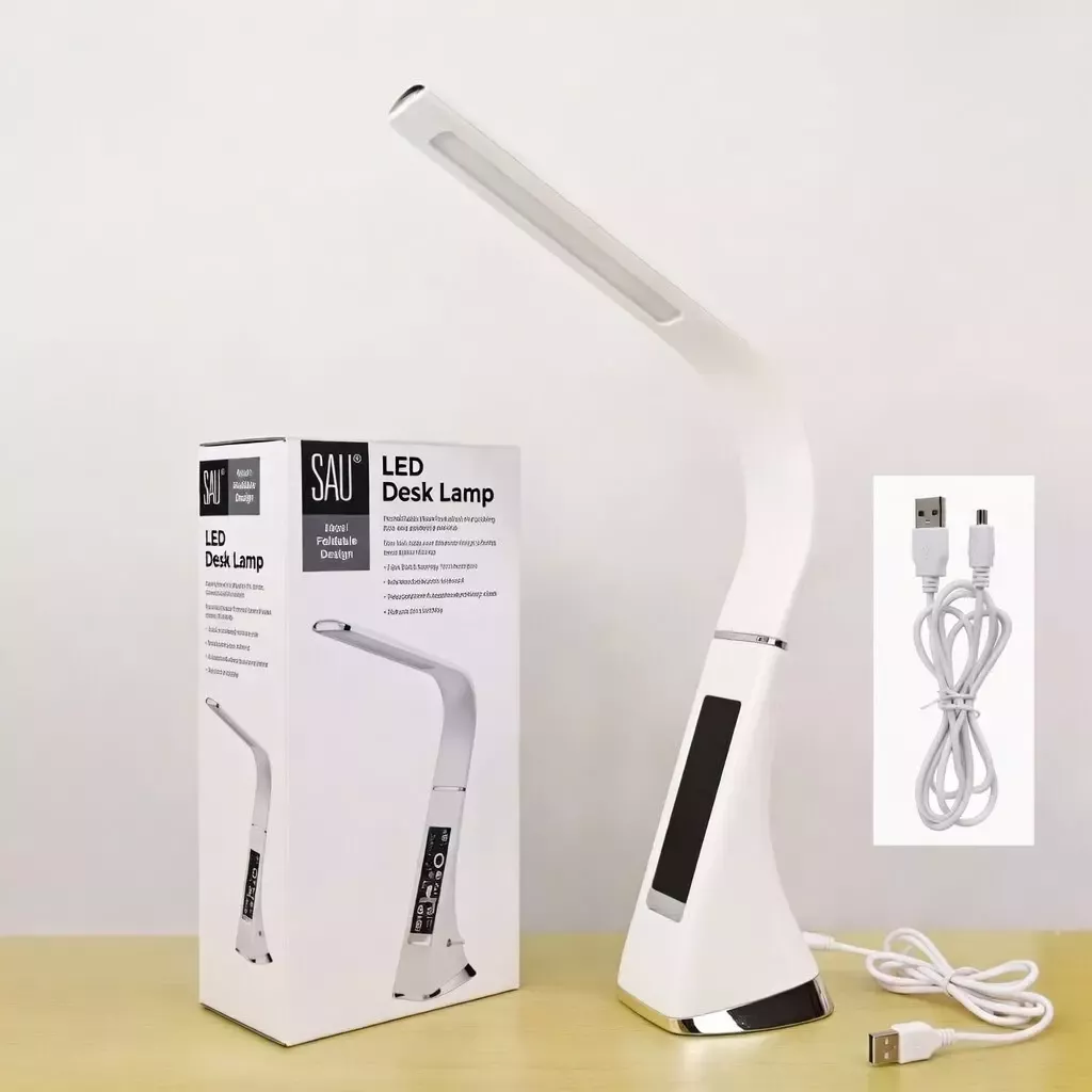Lampe de chevet design tactile flexible Horloge 