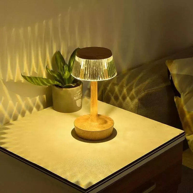 Lampe de Chevet Noire Tactile Chic Sans Fil
