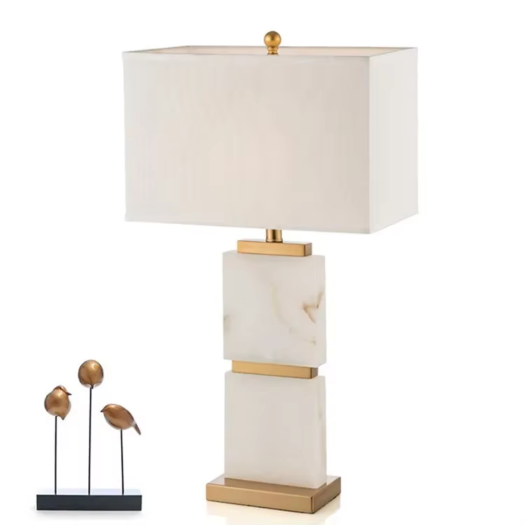 Lampe de chevet design marbre minimaliste luxe