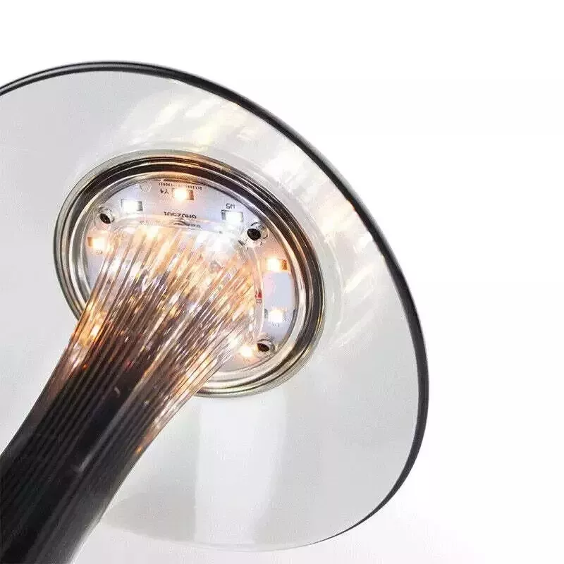 Lampe de chevet tactile acrylique brillant sans fil USB