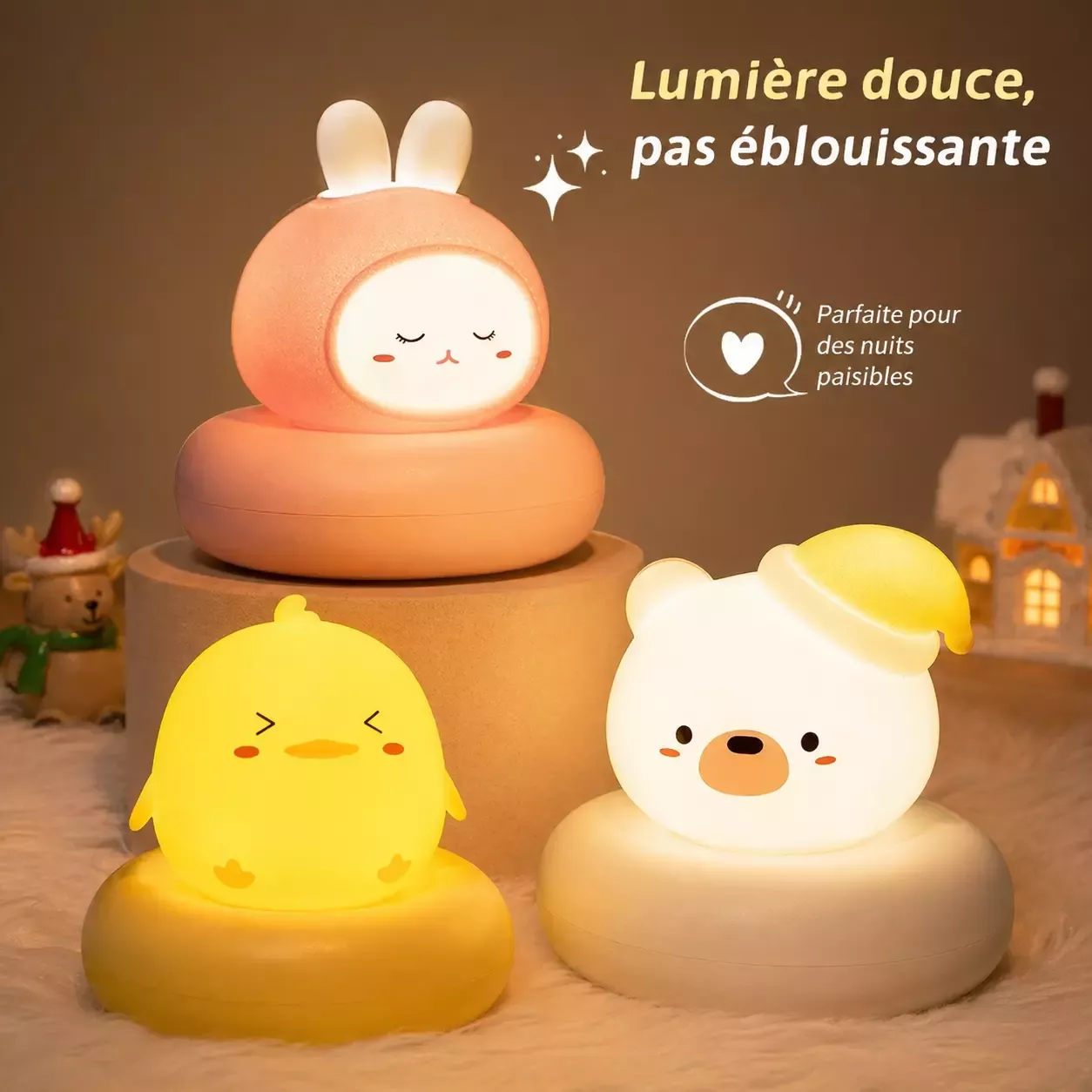 Lampe de chevet enfant tactile à gradation