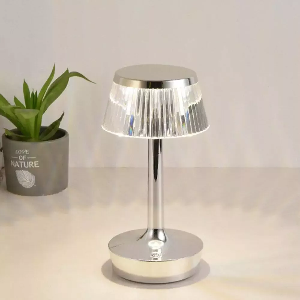 Lampe de Chevet Noire Tactile Chic Sans Fil