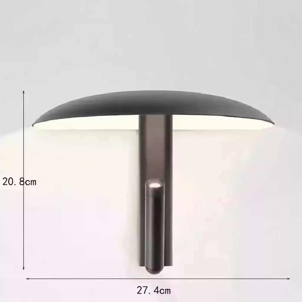 Lampe de chevet murale champignon LED design orientable