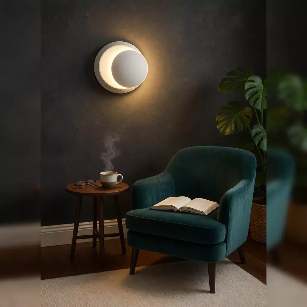 Lampe de chevet murale LED rotative 