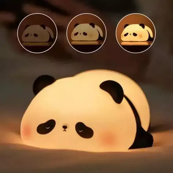 Lampe de chevet enfant panda silicone LED