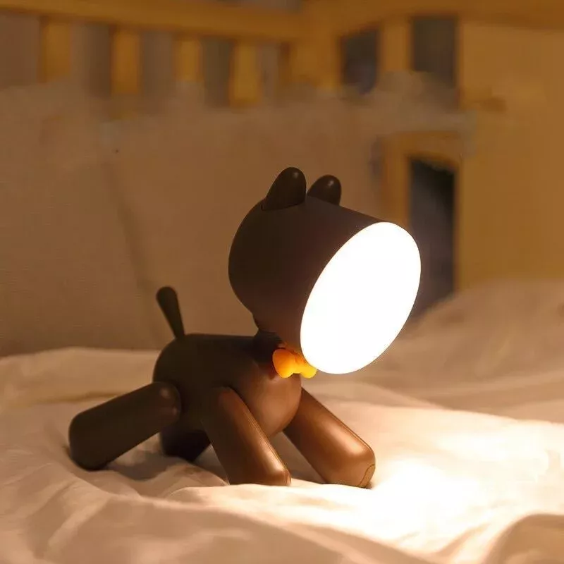 Lampe de chevet enfant chiot LED 